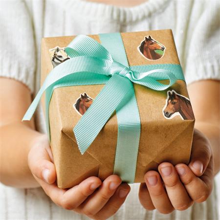 Matrica, papír, 2 ív, 76x120 mm, AVERY ZWECKFORM, "Z-Design No.53483", csillogó lovak